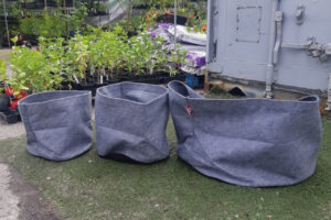 Root pro bag line up. 5, 10 and 30 gallon sizes.
